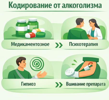 кодирование от алкоголизма в Кинешме Санати